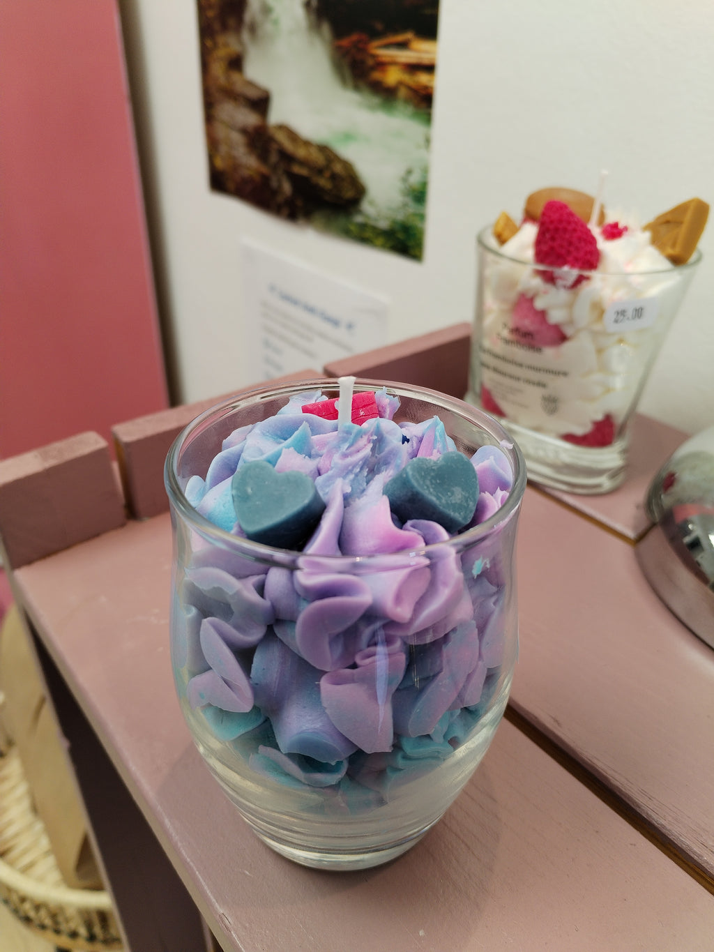 Bougie Gourmande Parfum Bubble Gum – Cire de Soja Artisanale