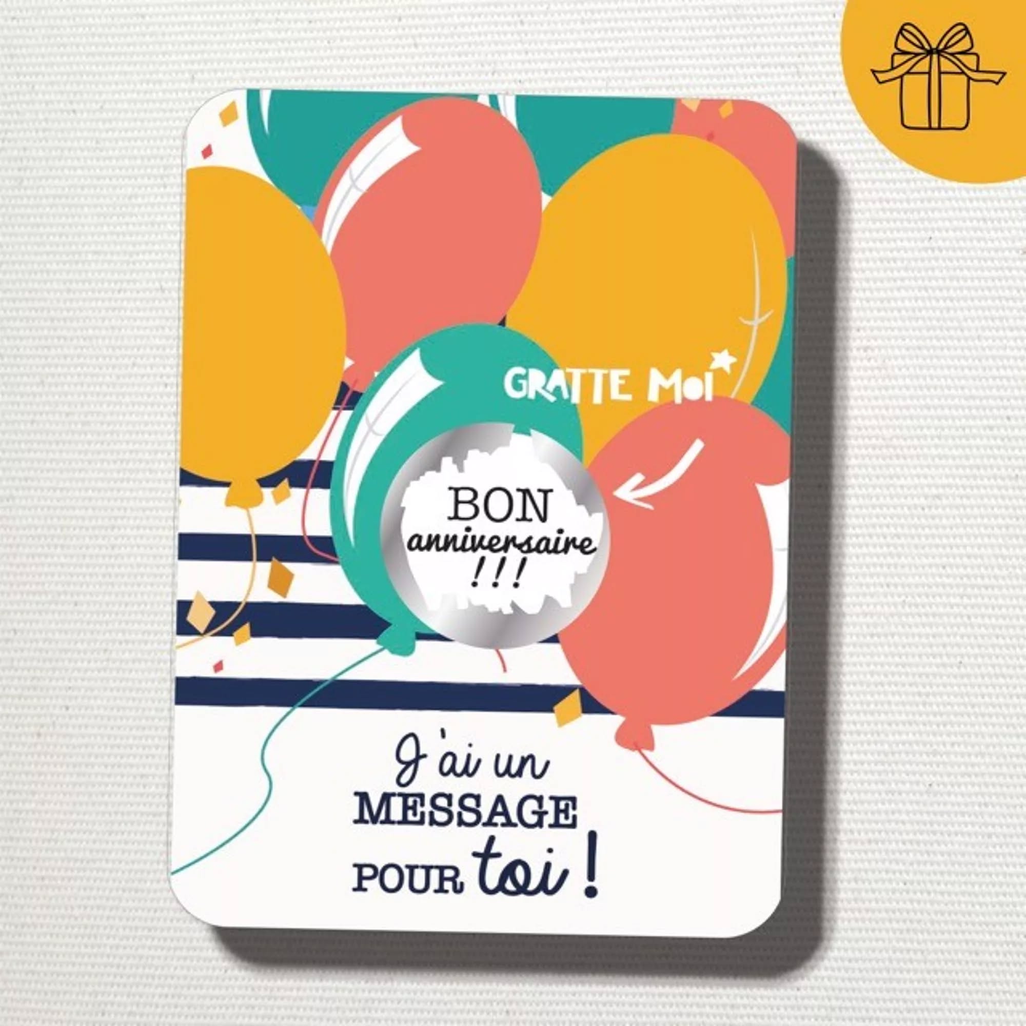 Carte à Gratter - Parrain, Marraine ou Anniversaire