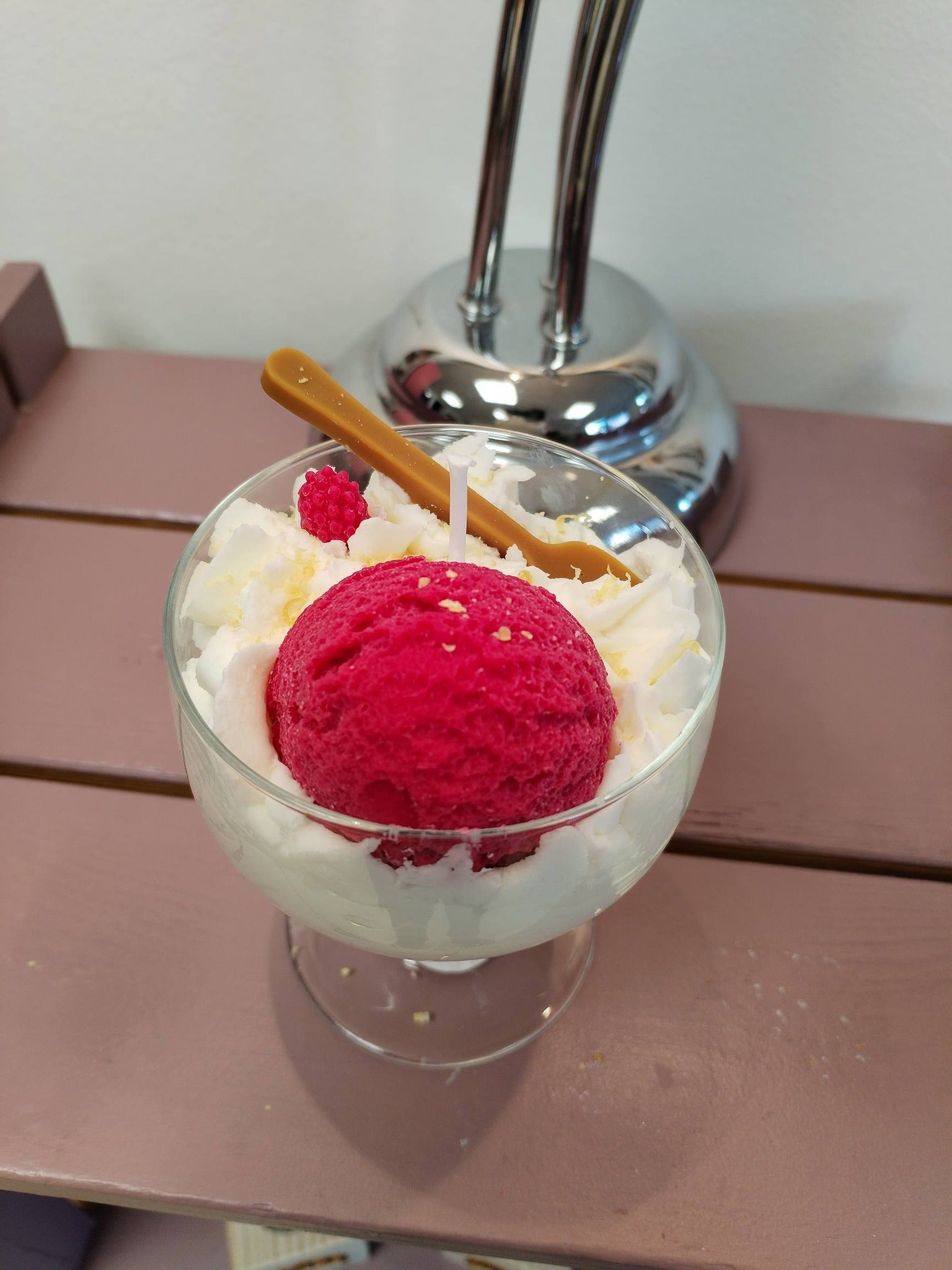 Bougie Artisanale Framboise - Cire de Soja Naturelle