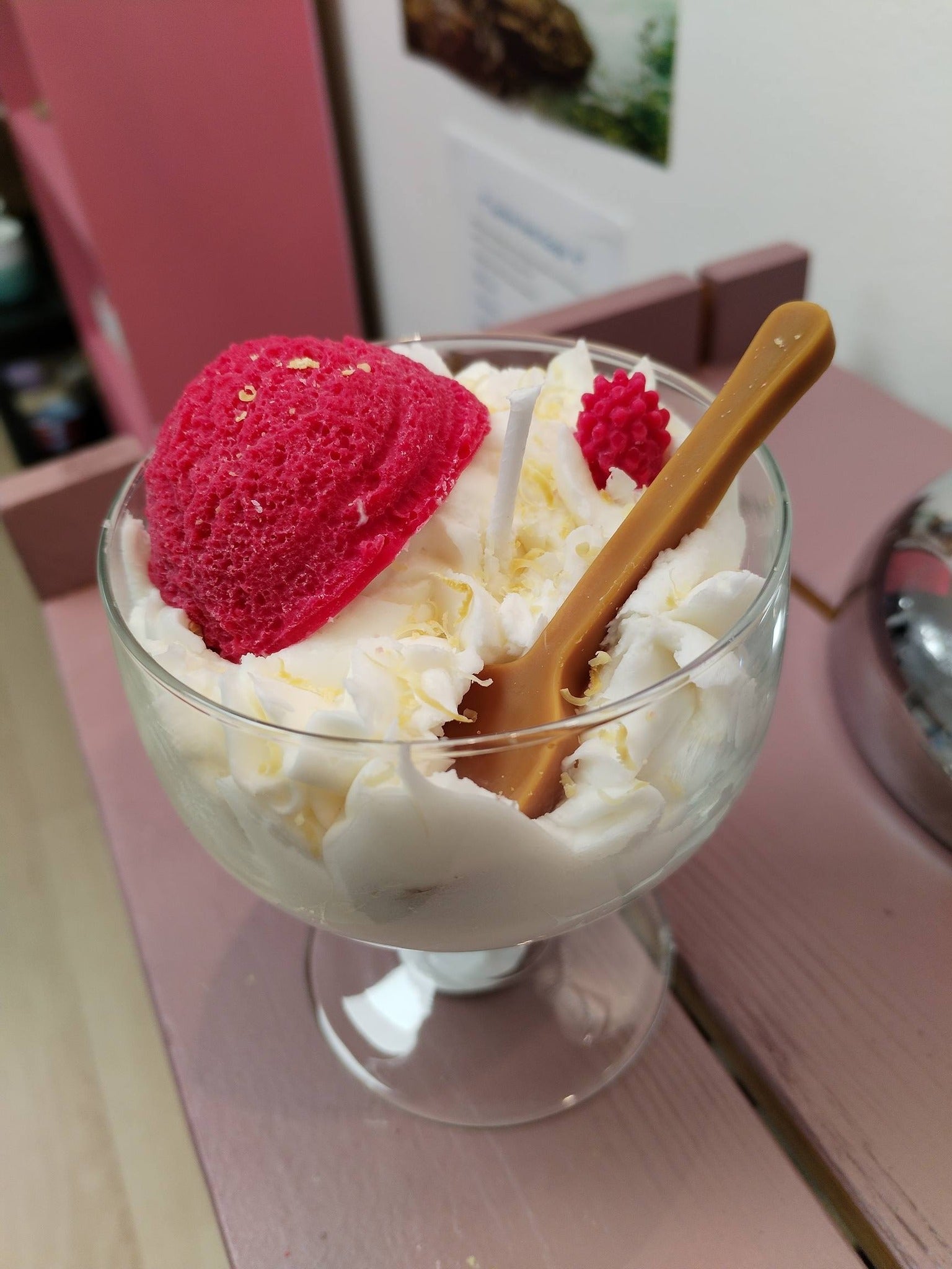 Bougie Artisanale Framboise - Cire de Soja Naturelle