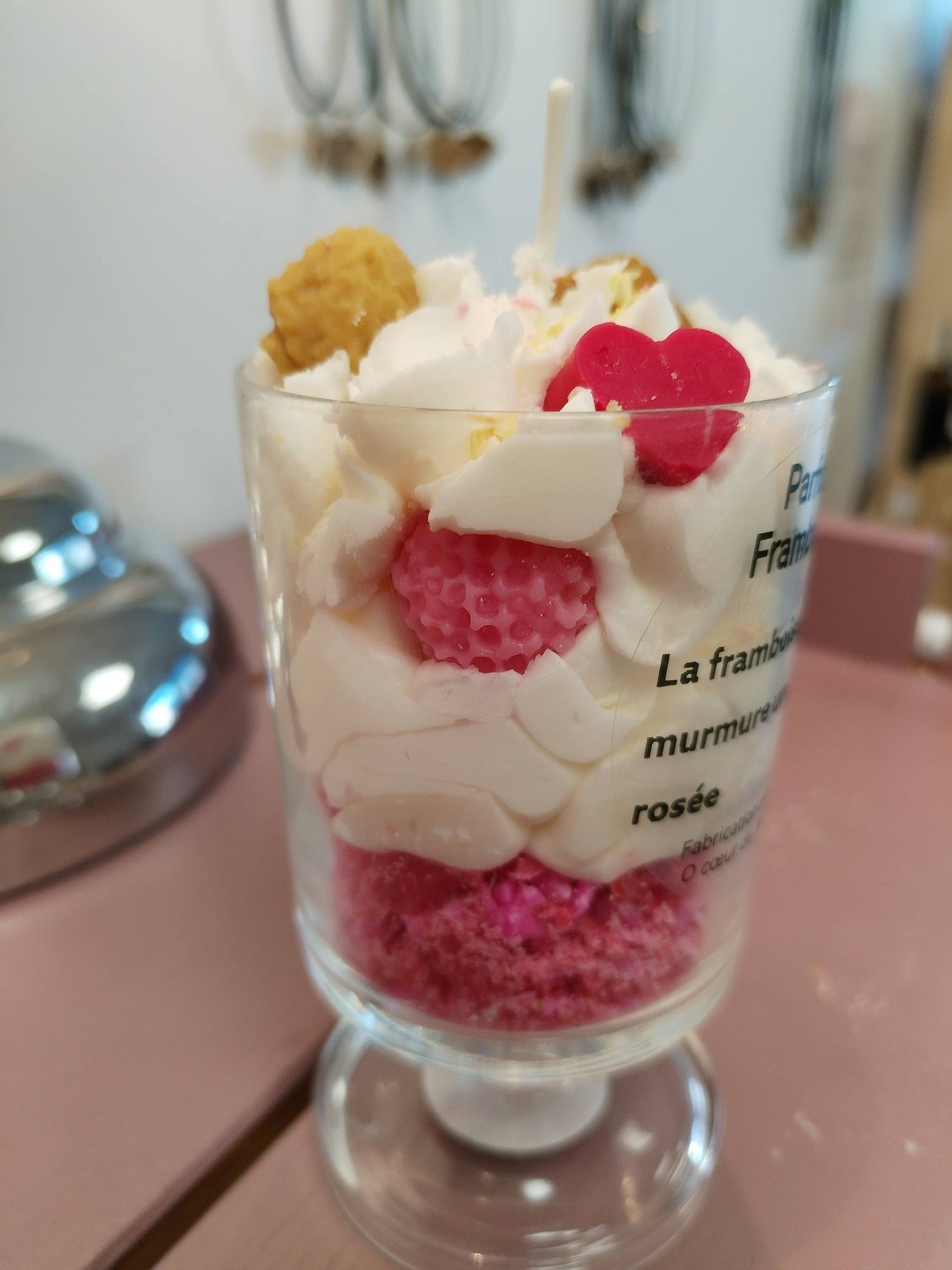 Bougie Artisanale Framboise - Cire de Soja Naturelle