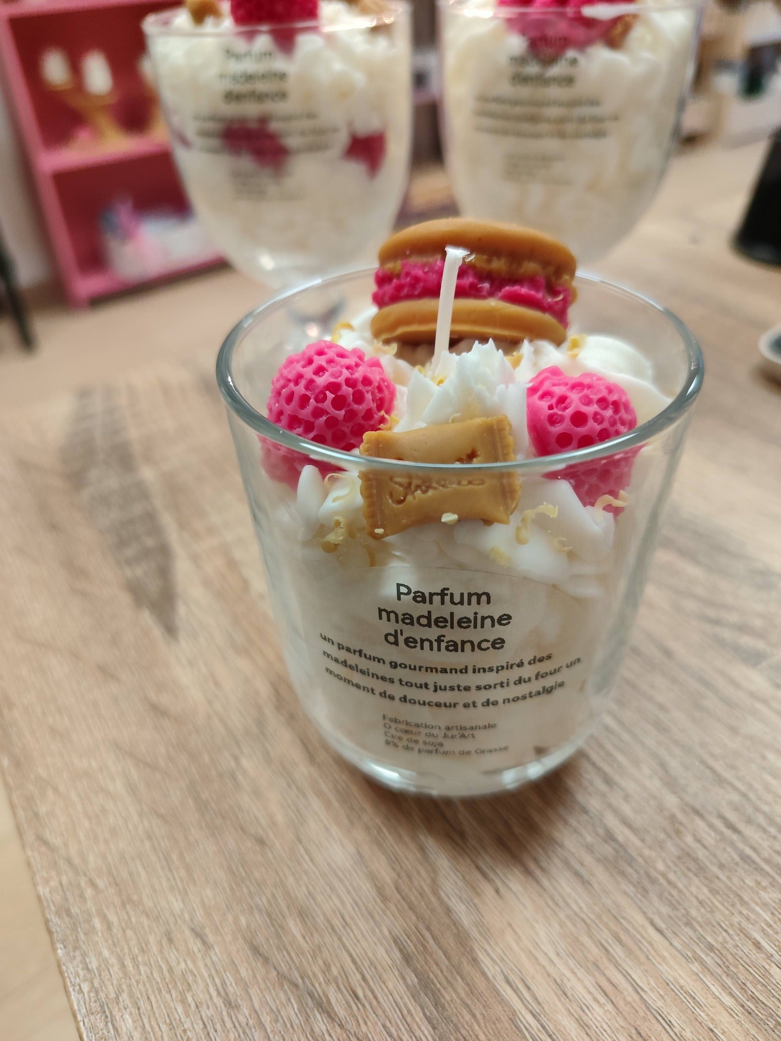 Bougie parfumée artisanale – Madeleine Gourmande | Cire naturelle & Parfum de Grasse