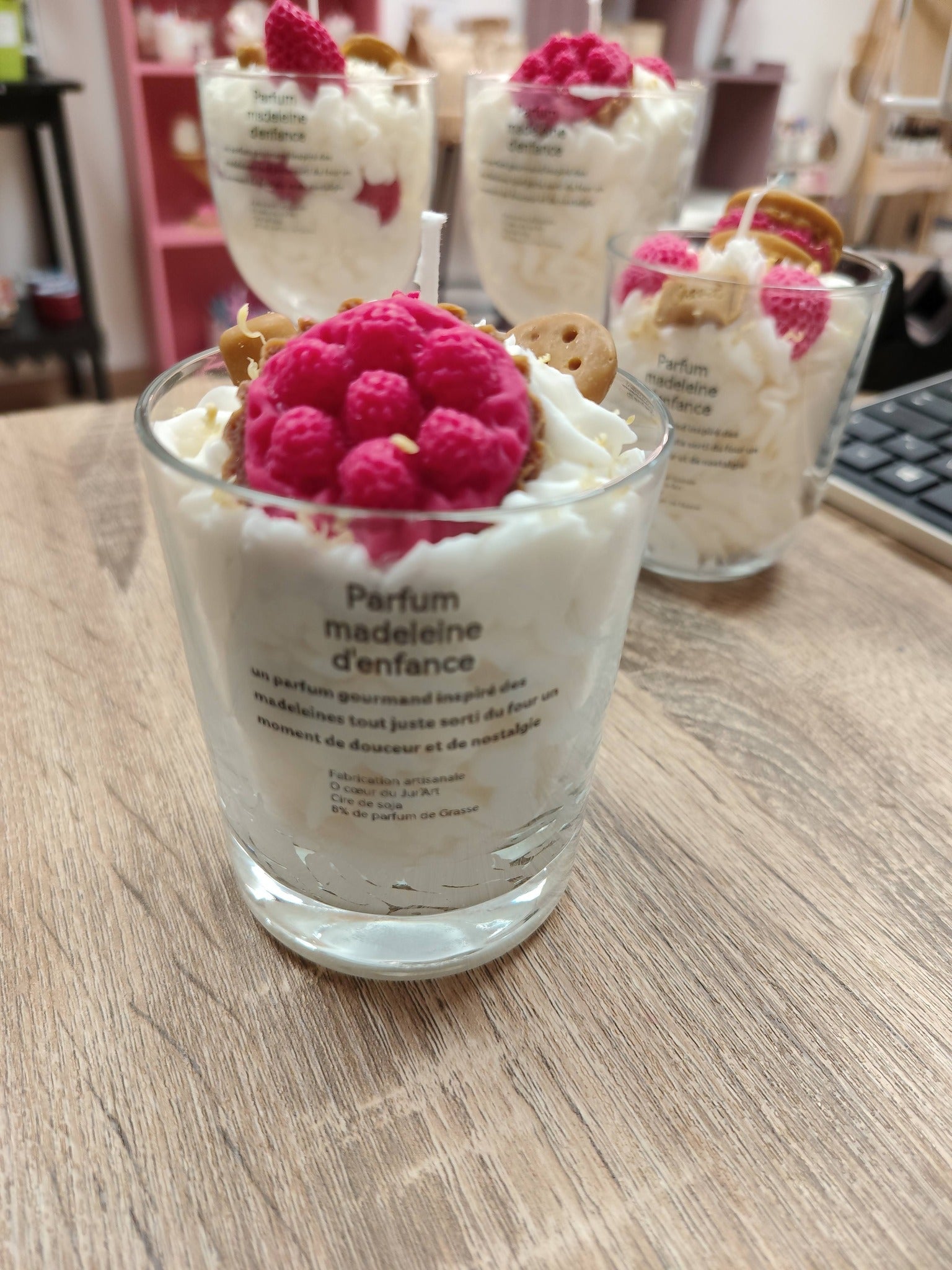 Bougie parfumée artisanale – Madeleine Gourmande | Cire naturelle & Parfum de Grasse