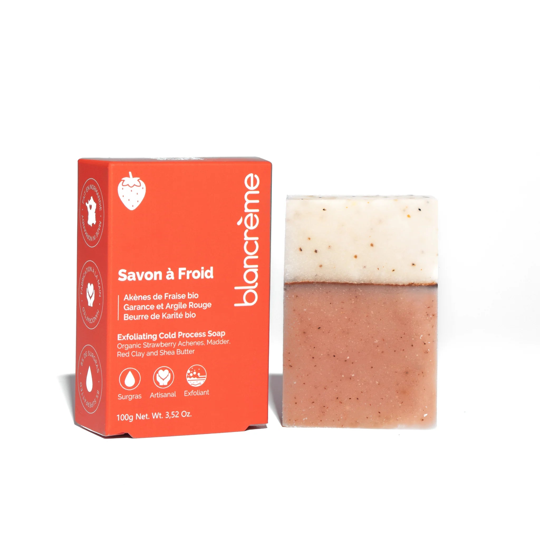 savon a froid, fraise
